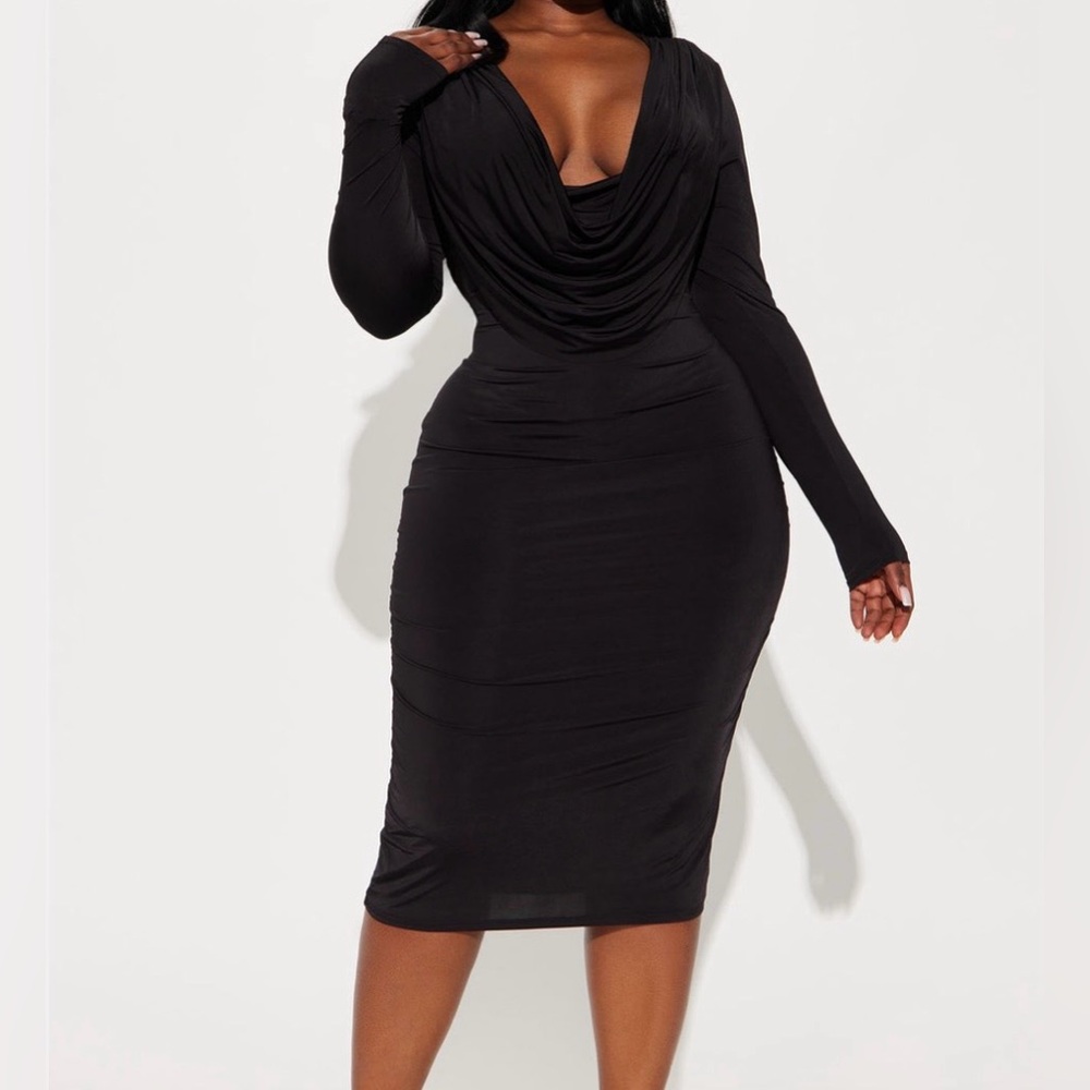 Midi dress black